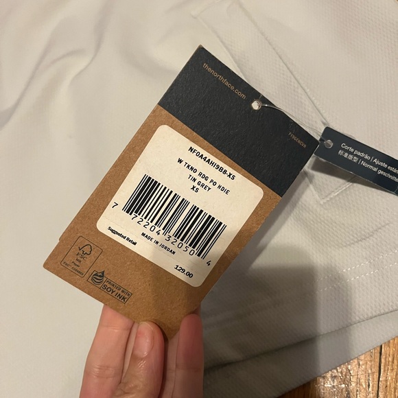 The North Face Light Grey Pullover  WINDWALL Hoodie - Picture 4 of 4